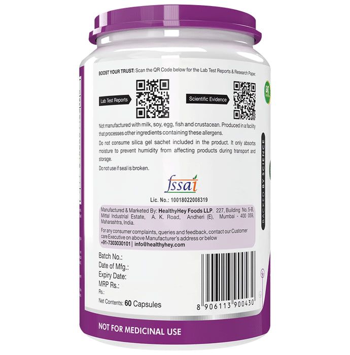 HealthyHey Nutrition Vegetarian Glucosamine HCL Vegetable Capsule