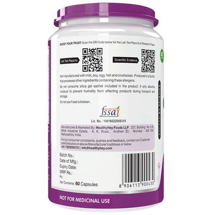 HealthyHey Nutrition Vegetarian Glucosamine HCL Vegetable Capsule