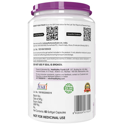 HealthyHey Omega 3 Fish Oil Softgels