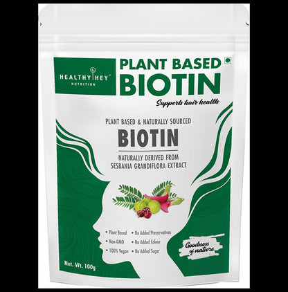 HealthyHey Organic Plant Based & Naturally Sourced Biotin Powder - Classic Derma
