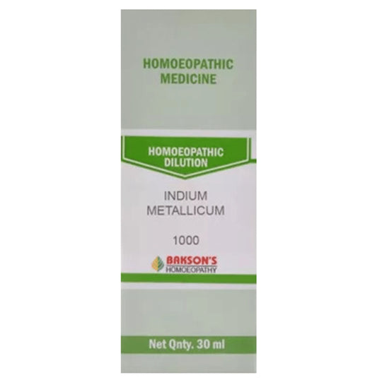 Bakson's Homeopathy Indium Metallicum Dilution 1000 CH - Classic Derma