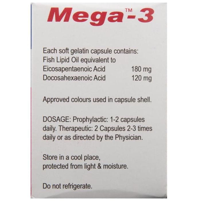 Mega  3 EPA & DHA Soft Gelatin Capsule