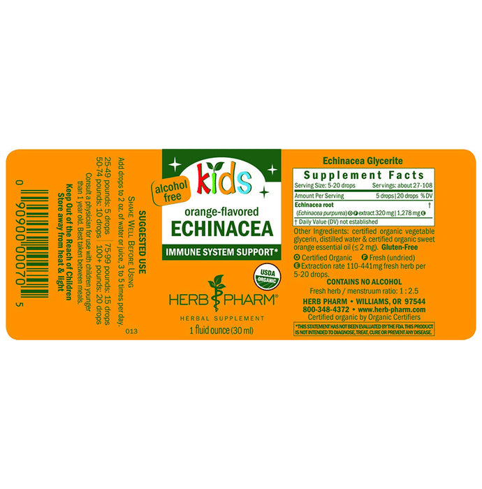 Herb Pharm Kids Echinacea Liquid Extract Orange