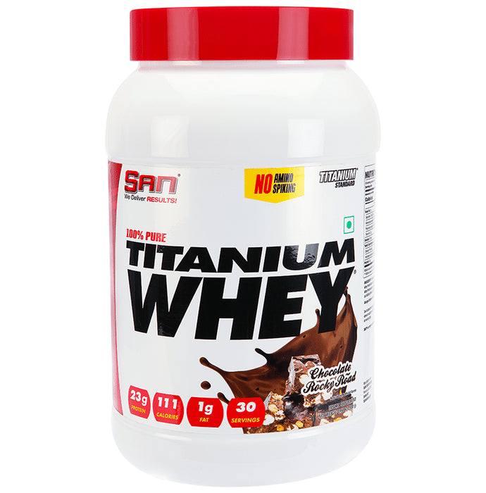 San 100% Pure Titanium Whey Chocolate Rocky Road - Classic Derma