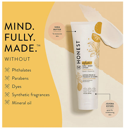 The Honest Company Refresh Face+Body Lotion Citrus Vanilla