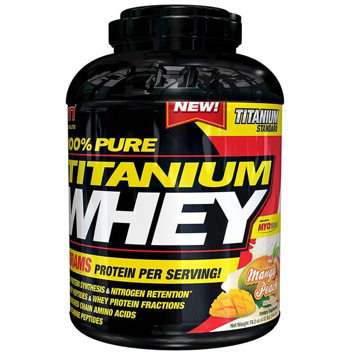 SAN 100% Pure Titanium Whey Protein Powder Mango Peach - Classic Derma