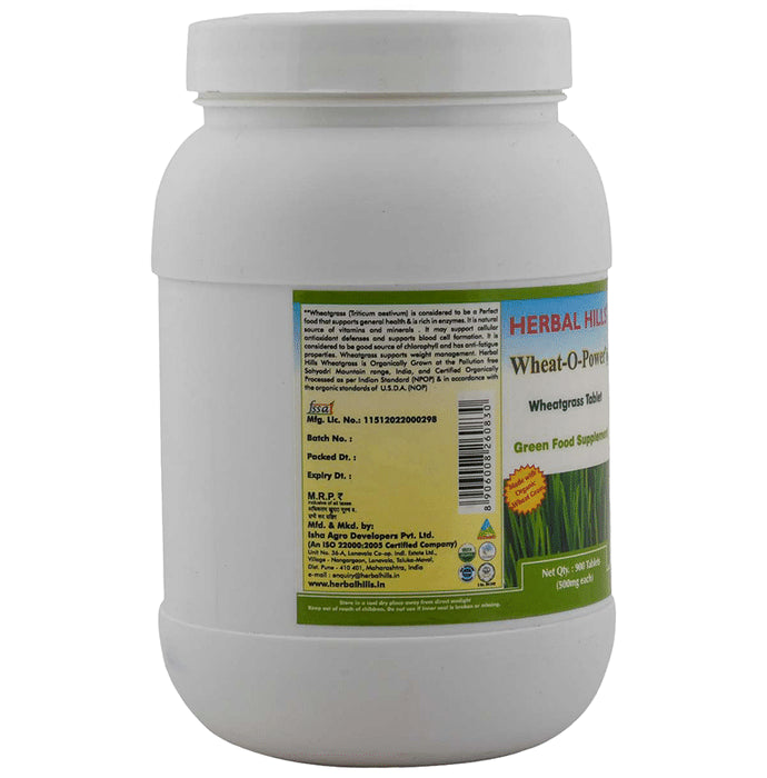 Herbal Hills Wheat-O-Power Wheatgrass 500mg Tablet Value Pack