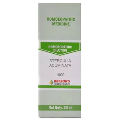 Bakson's Homeopathy Sterculia Acuminata Dilution 1000 CH - Classic Derma