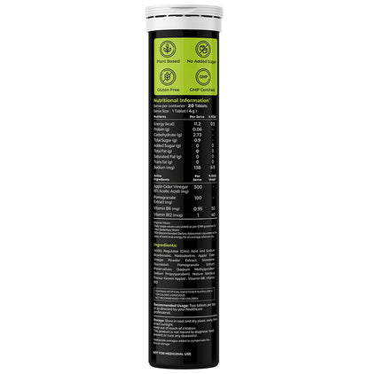 Auric Apple Cider Vinegar Effervescent Tablet with Vitamins B6, B12 (20 Each)