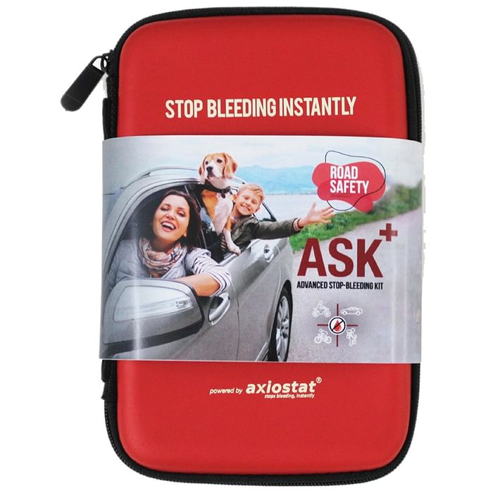 ASK+ Advanced Stop-Bleeding Kit/First Aid Kit/Safety Kit Road Safety - Classic Derma