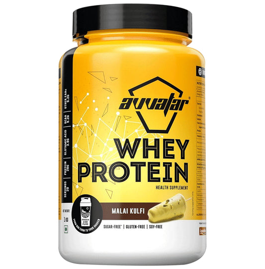Avvatar Whey Protein Malai kulfi Sugar Free - Classic Derma