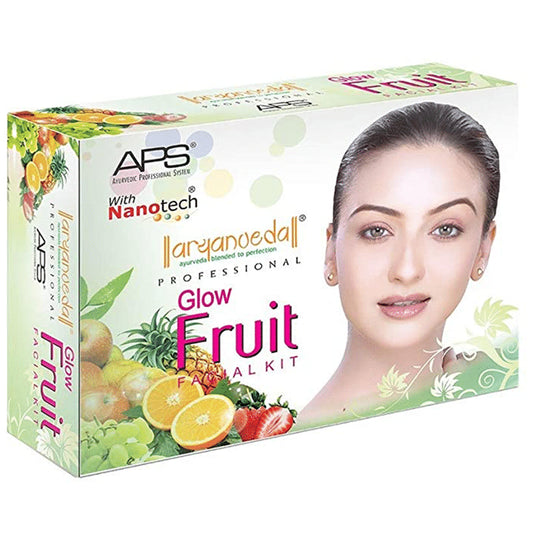 Aryanveda Glow Fruit Facial Kit (260gm Each) - Classic Derma