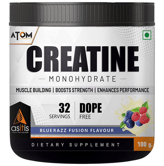 AS-IT-IS Nutrition Atom Creatine Monohydrate Bluerazz Fusion - Classic Derma