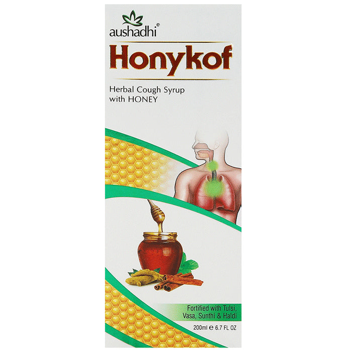 Aushadhi Honykof Herbal Cough Syrup with Honey - Classic Derma