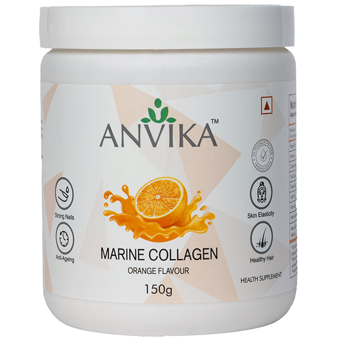 Anvika Marine Collagen Powder for Skin, hairs and Nails Orange - Classic Derma