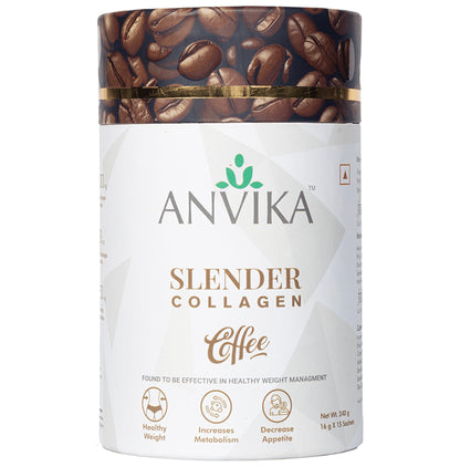 Anvika Slender Collagen Sachet for Weight Loss (16gm Each) Coffee - Classic Derma