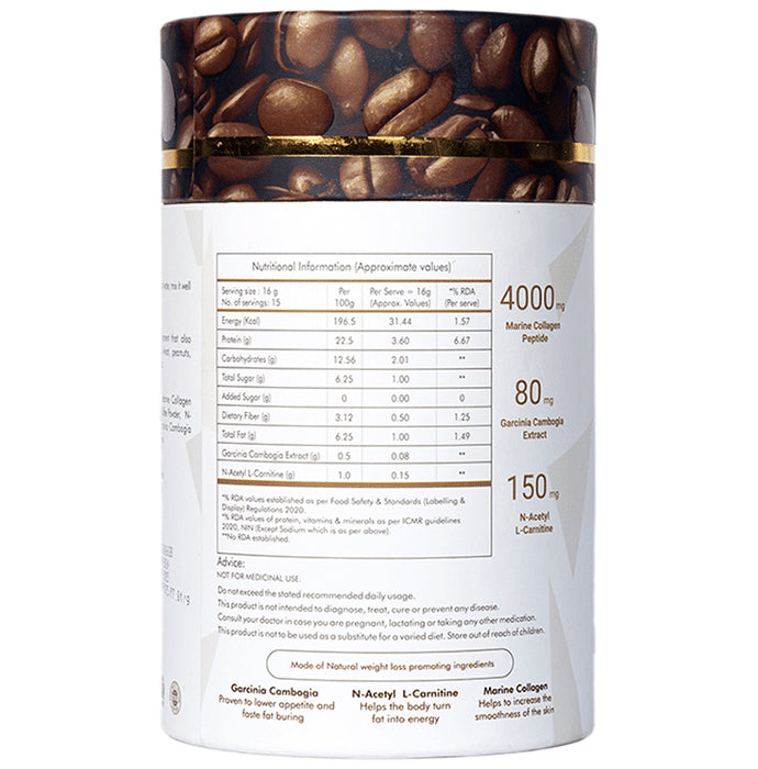 Anvika Slender Collagen Sachet for Weight Loss (16gm Each) Coffee