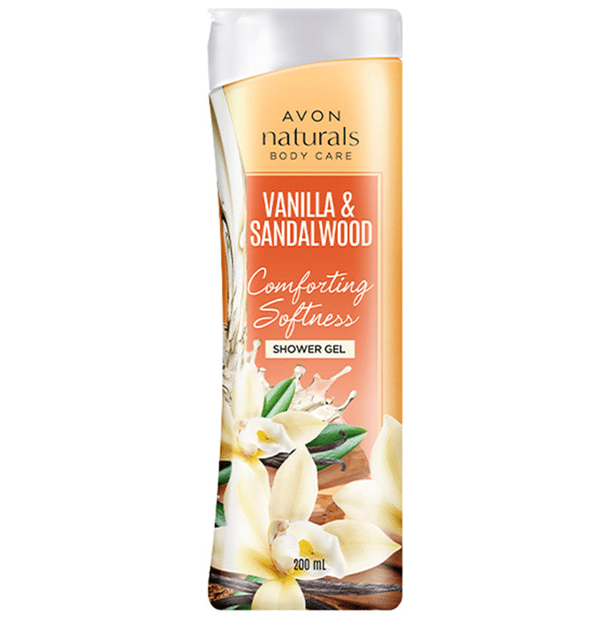 Avon Naturals Vanilla & Sandalwood Comforting Softness Shower Gel - Classic Derma