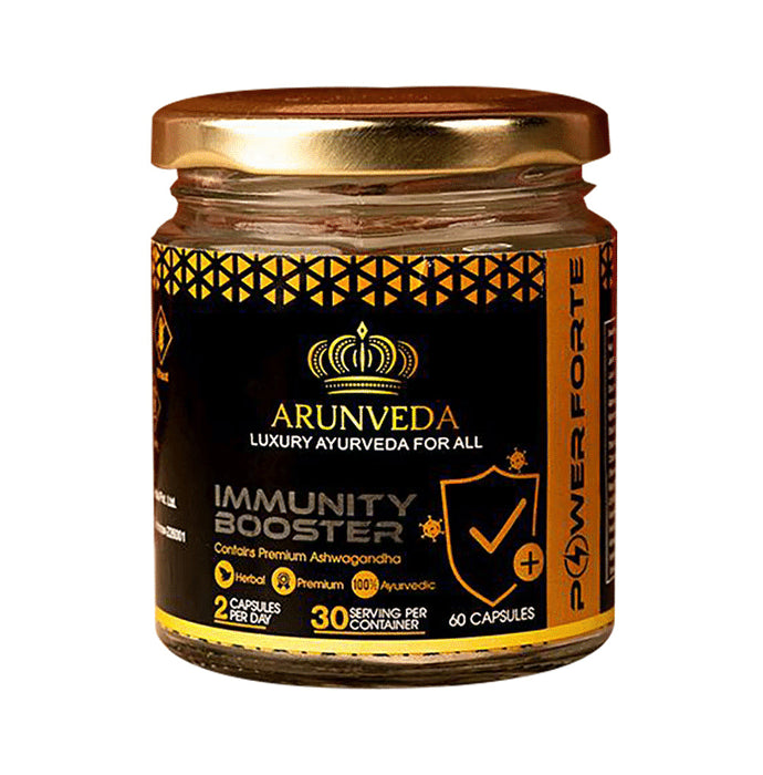 Combo Pack of Arunveda Immunity Booster Capsule (60 Each), Pro Digestive Supplement Pill (296gm) & Energy Booster Capsule (60 Each) - Classic Derma