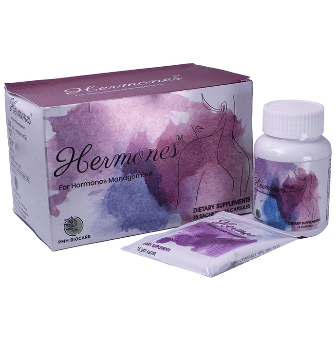 Hermones Kit: Hormonal Imbalance Supplement for Women - PCOD/PCOS, Menopause, Irregular Periods, Fertility Support, Acne Relief, Weight Management - Classic Derma