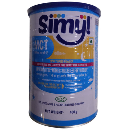 Simyl-MCT Spray Dried | For Lactose & Sucrose Intolerant Babies | Powder - Classic Derma