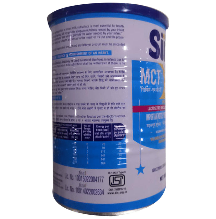 Simyl-MCT Spray Dried | For Lactose & Sucrose Intolerant Babies | Powder