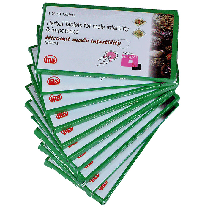 Hicomit Male Infertility Tablets (10 Each)