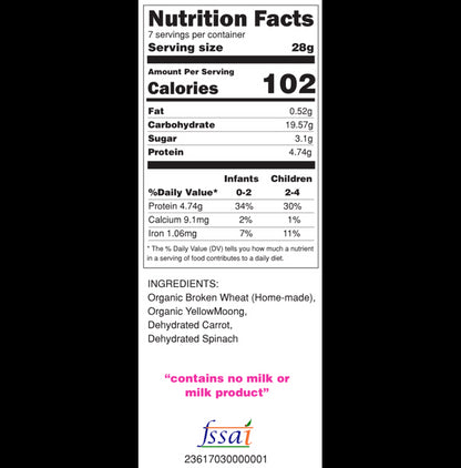 Baby Staples Organic Dalia Khichdi