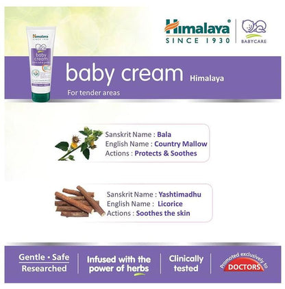 Himalaya Baby Cream | Moisturises & Soothes the Skin | Extra Soft & Gentle