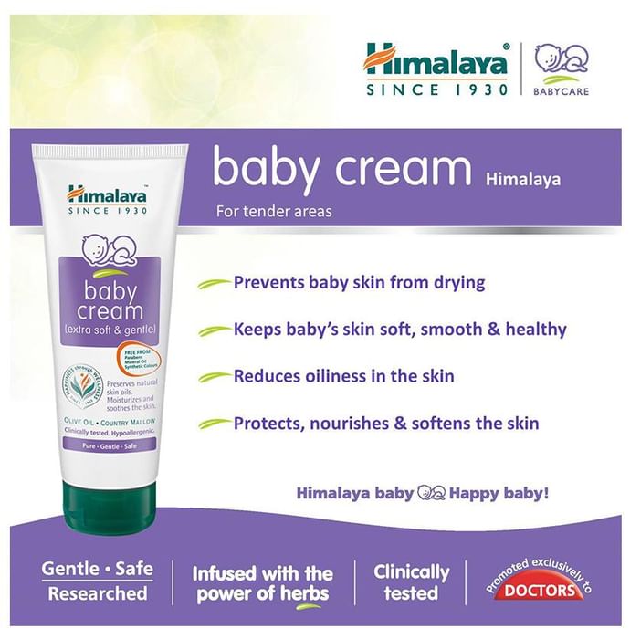 Himalaya Baby Cream | Moisturises & Soothes the Skin | Extra Soft & Gentle