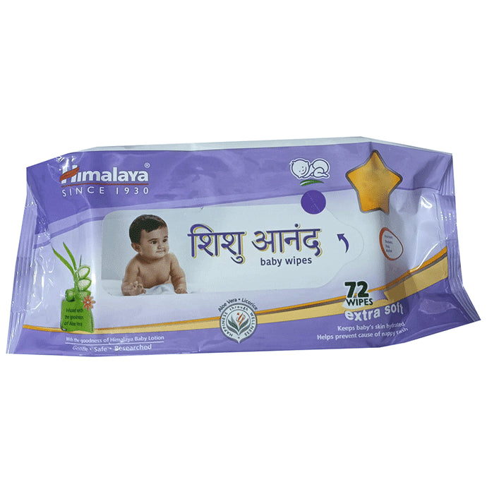 Himalaya Baby Himalaya Shishu Anand Baby Wipes (72 Each) - Classic Derma