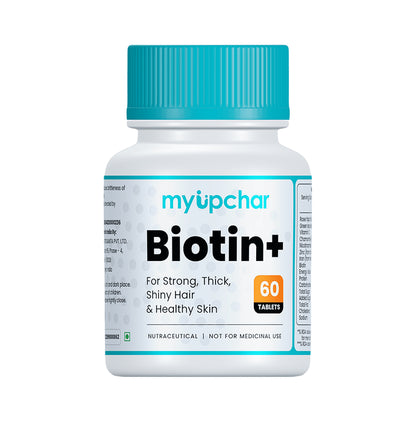 Myupchar Ayurveda Hair Growth Kit Biotin + Tablet (60) & Aloe Vera Juice (1000ml)