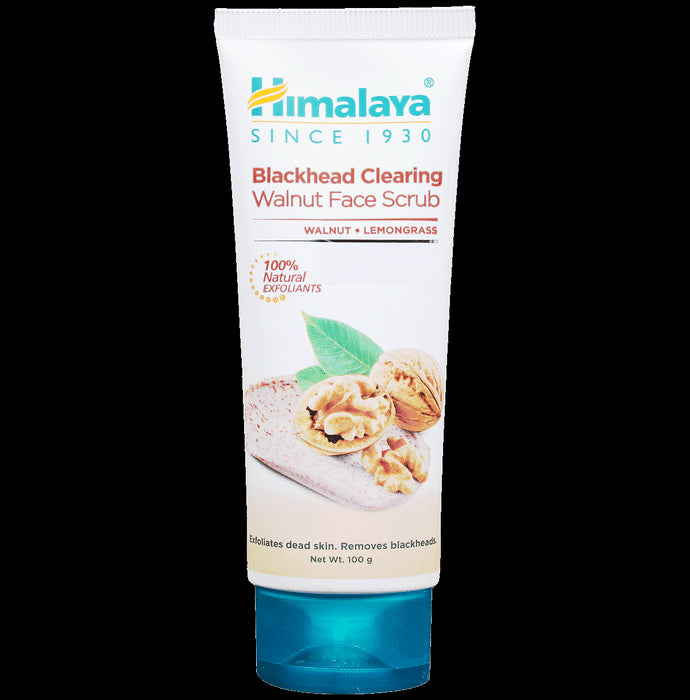 Himalaya Blackhead Clearing Walnut + Lemongrass Face Scrub | Exfoliates Dead Skin