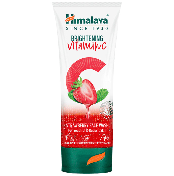Himalaya Brightening Vitamin C Face Face Wash Strawberry - Classic Derma