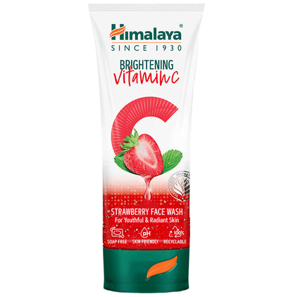 Himalaya Brightening Vitamin C Face Face Wash Strawberry - Classic Derma