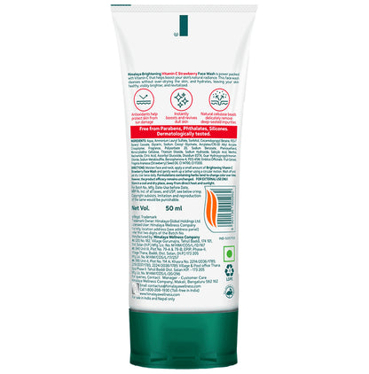 Himalaya Brightening Vitamin C Face Face Wash Strawberry