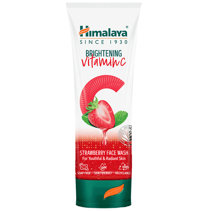Himalaya Brightening Vitamin C Face Face Wash Strawberry - Classic Derma