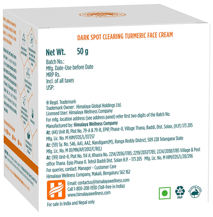 Himalaya Dark Spot Clearing Face Cream Turmeric