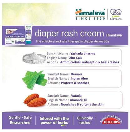 Himalaya Diaper Rash Cream for Sensitive Skin | Paraben-Free