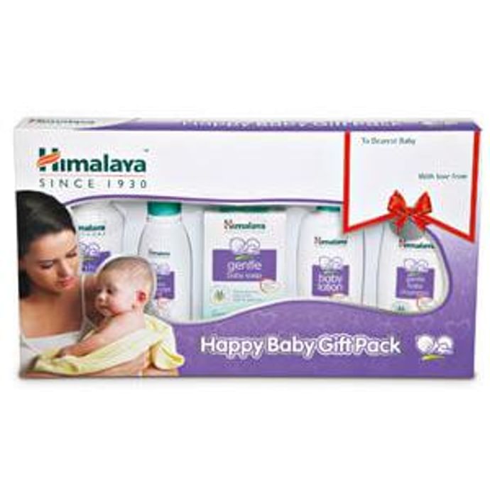 Himalaya Happy Baby Gift Pack (Oil-Powder-Soap-Lotion-Shampoo) - Classic Derma