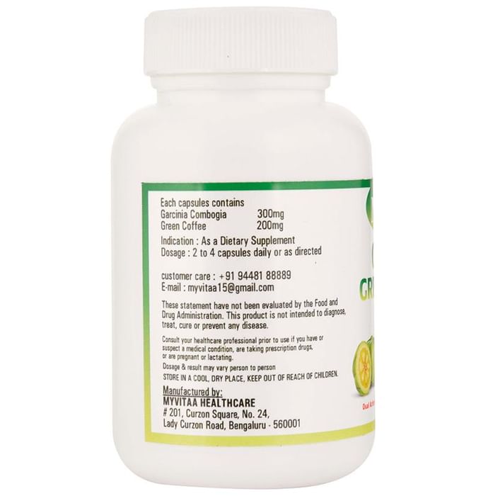 Myvitaa Garcinia Green Coffee Veggie Caps