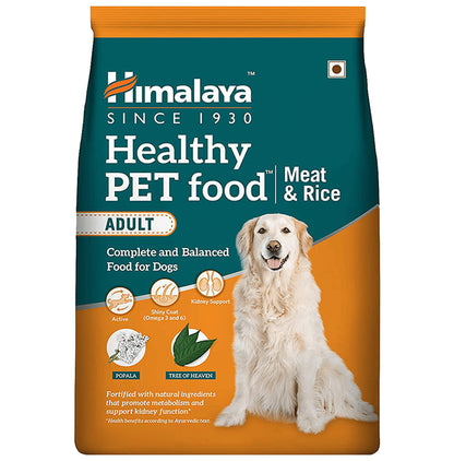 Himalaya Healthy Pet Food for Adult Dogs | With Omega 3 & 6 for Shiny Coat, Kidney Support & Energy | Meat & Rice - Classic Derma