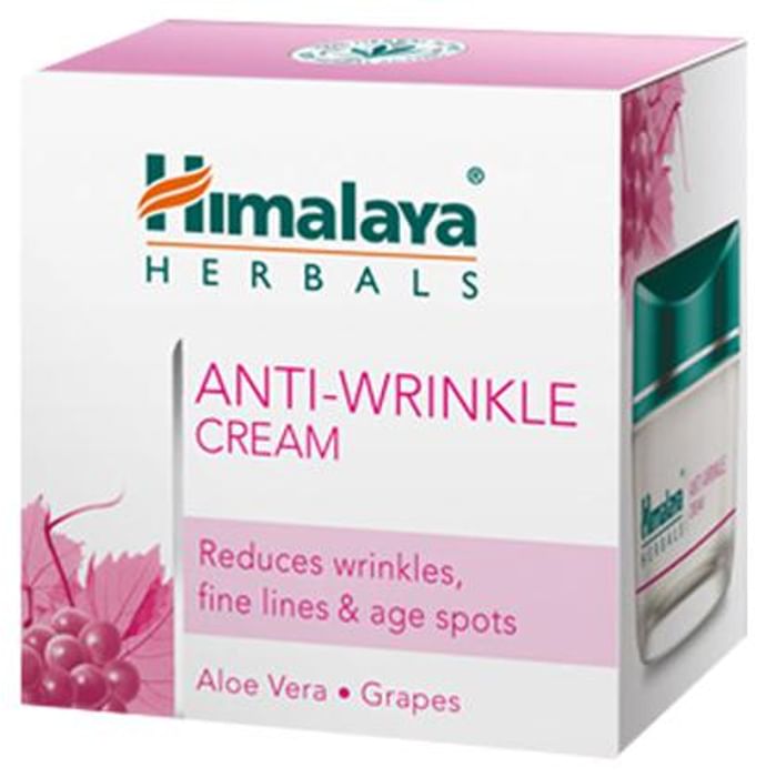 Himalaya Herbals Anti-Wrinkle Cream with Aloe Vera & Grape Extract | For Fine Lines & Age Spots - Classic Derma