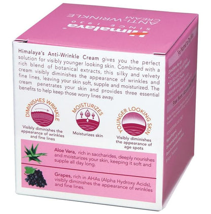 Himalaya Herbals Anti-Wrinkle Cream with Aloe Vera & Grape Extract | For Fine Lines & Age Spots