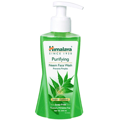 Himalaya Herbals Purifying Neem Face Wash | For Acne & Pimple Relief | Paraben and Soap Free Face Care Product - Classic Derma