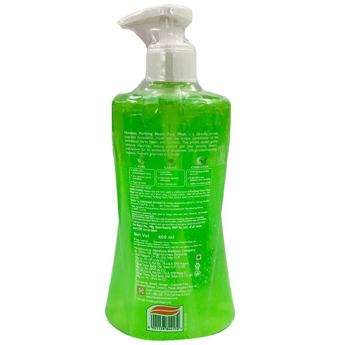 Himalaya Herbals Purifying Neem Face Wash | For Acne & Pimple Relief | Paraben and Soap Free Face Care Product
