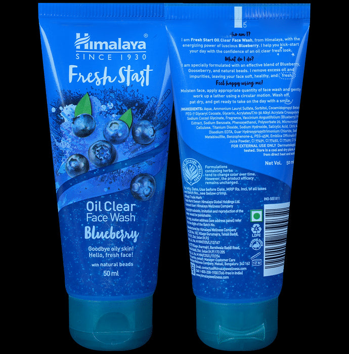 Himalaya Personal Care Fresh Start Oil Clear Blueberry Face Wash - Classic Derma