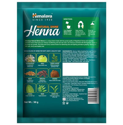Himalaya Personal Care Natural Shine Henna Powder | Helps Manage Premature Greying of Hair