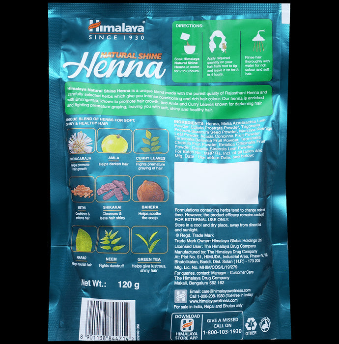 Himalaya Personal Care Natural Shine Henna Powder | Helps Manage Premature Greying of Hair