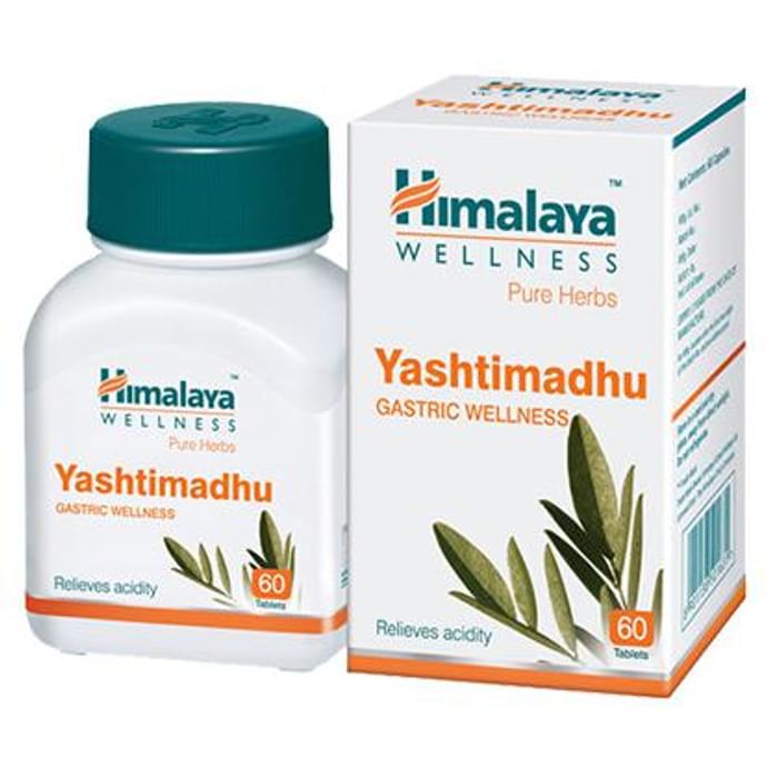 Himalaya Wellness Pure Herbs Yashtimadhu Tablet | Relieves Acidity & Manages Digestive Health - Classic Derma